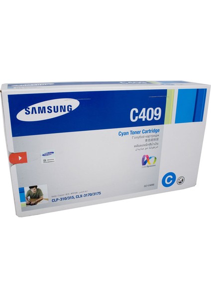 Nusrat Bilişim Samsung C409S Cyan Mavi 1.000 Sayfa Toner