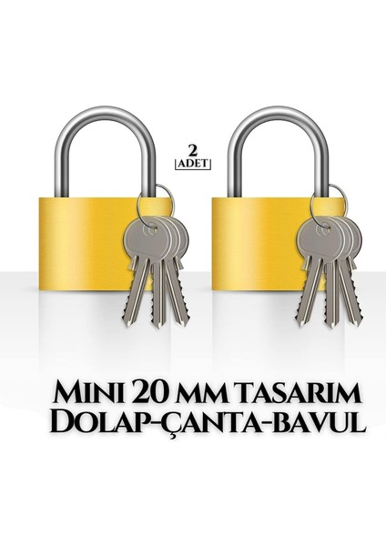 Mini 20 mm Dolap Çanta Bavul Kilidi 2 Adet 718880 fiyatları