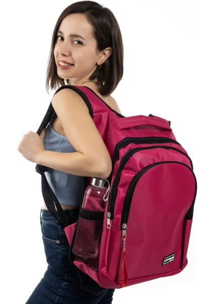 Pembe Parlak Okul Çantası