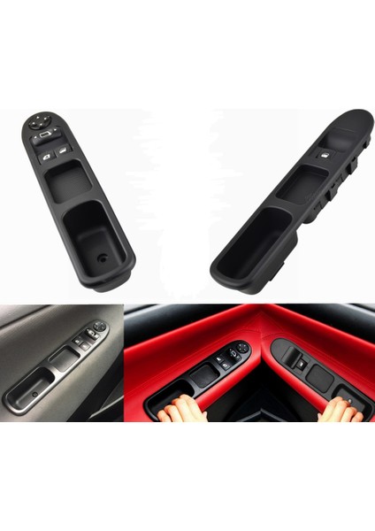 Peugeot 207 Cam Düğmesi 2006-2012 Model Arası (Sol+Sol) Takım