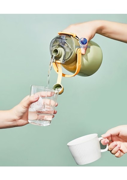 Çocuk Boyun Askılı Pipetli Paslanmaz Çelik Termos 1000 ml indirimleri