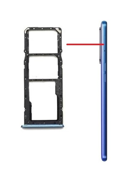 6 Uyumlu Sim Kart Tepsisi RMX2001