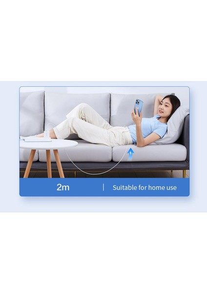 BN96 iPhone Uyumlu 2 Metre Lightning Kablo 120W Süper Hızlı 6 Amper Ultra Kalın Şarj Data Kablosu