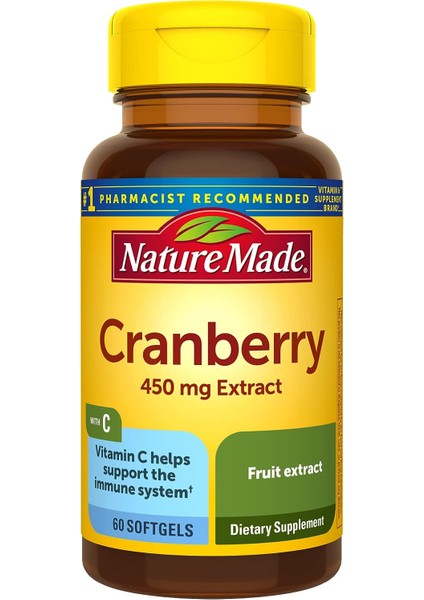 Cranberry With Vitamin C 60 Softgels