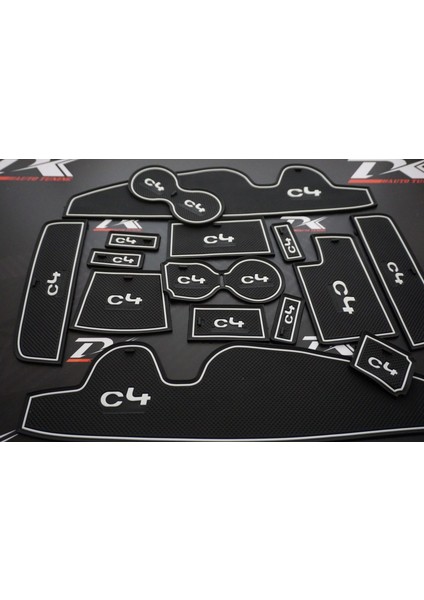 Citroen C4 2016 2017 Modeller Araç Içi Silikon Kaymaz Ped Kaplama