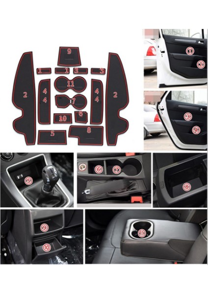 Citroen C4 2016 2017 Modeller Araç Içi Silikon Kaymaz Ped Kaplama fiyatları