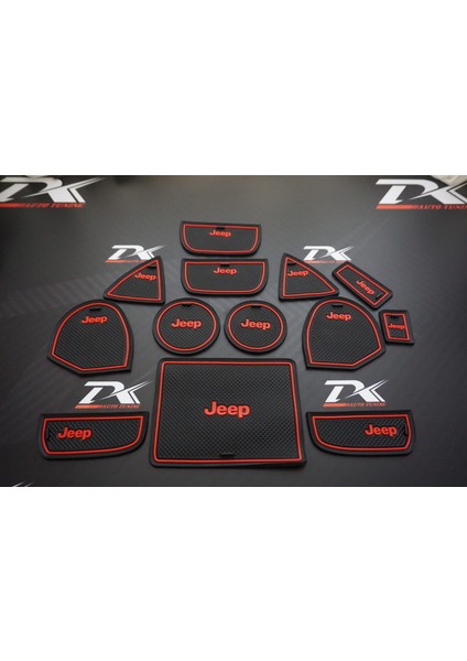 Jeep Grand Cherokee Wk2 2011 2019 Araç Içi Silikon Kaymaz Ped Kaplama Seti