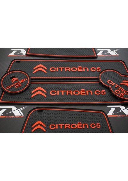 Citroen C5 2009-2012 Araç Içi Silikon Kaymaz Ped Kaplama Seti