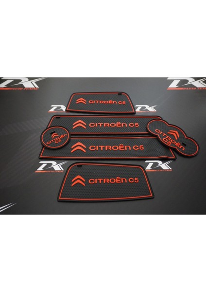 Citroen C5 2009-2012 Araç Içi Silikon Kaymaz Ped Kaplama Seti