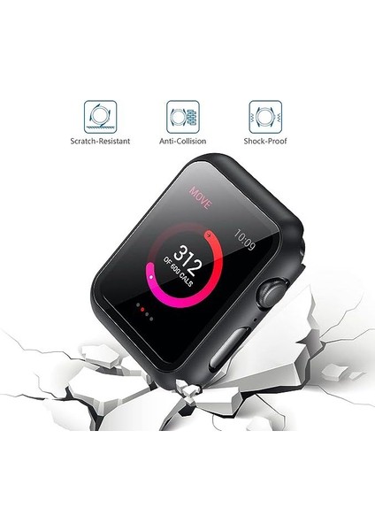 Apple Watch 42MM Uyumlu Tam Kaplama Silikon Kılıf