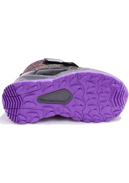 4183 Siyah Mor Snowshell Ortopedik Günlük Kız Çocuk Bot fırsatları