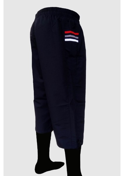 Enrıco Ferry Erkek Lacivert Yanları Şeritli Çabuk Kuruma Özellikli Cepli Büyük Beden Kapri EDY2427L modelleri