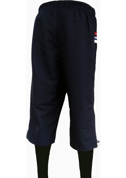 Enrıco Ferry Erkek Lacivert Yanları Şeritli Çabuk Kuruma Özellikli Cepli Büyük Beden Kapri EDY2427L fırsatları