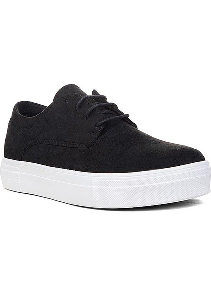 Siyaha Beyaz Süet Erkek Sneaker Ayakkabı