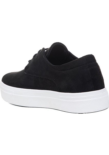 Siyaha Beyaz Süet Erkek Sneaker Ayakkabı