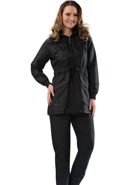 Bayan Kapşonlu Micropoly Tunik Pembe Eşofman TAKIM(522) modelleri