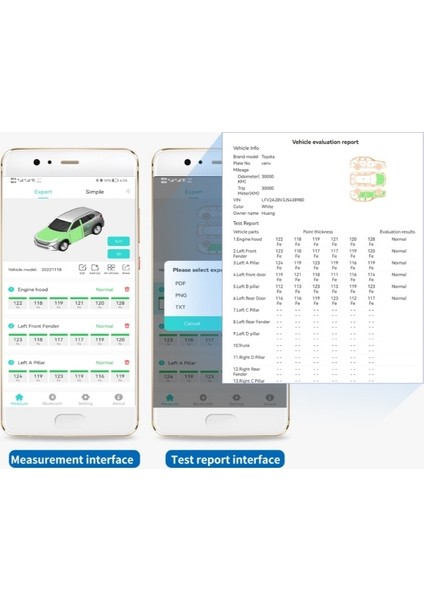 Proexpert 236B Bluetooth'lu Raporlamalı Boya Ölçüm Cihazı