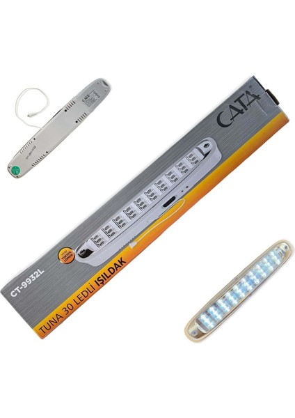 30 Ledli 3W Şarjlı Işıldak CT-9932 - Beyaz Işık