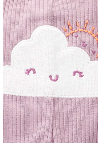 Kız Bebek 3'lü Alt Üst Set Mor fırsatları