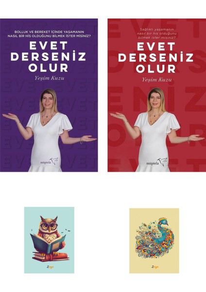 Evet Derseniz Olur Seti - Yeşim Kuzu Kitapları + Not Defterli Seti