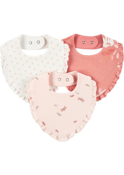 Kız Bebek 3'lü Önlük Set Pembe