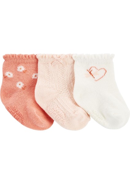 Kız Bebek 3'lü Çorap Set