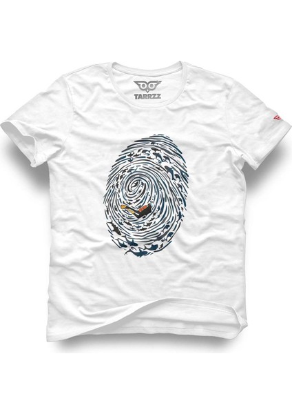 Parmak Izi ve Dalgıç Tasarım Tişört