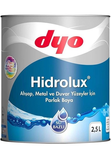 Hidrolüx Su Bazlı Kokusuz Ahşap ve Metal Boyası 2.50 Lt Beyaz