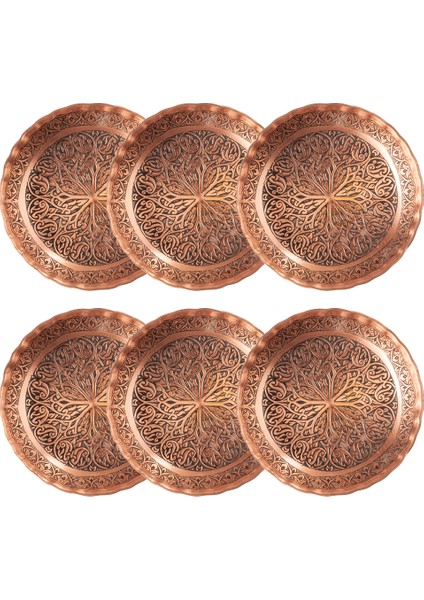 Dmt Copper Home Bakır Çerezlik Seti Kuruyemiş 6'lı 12 x 2,5 cm