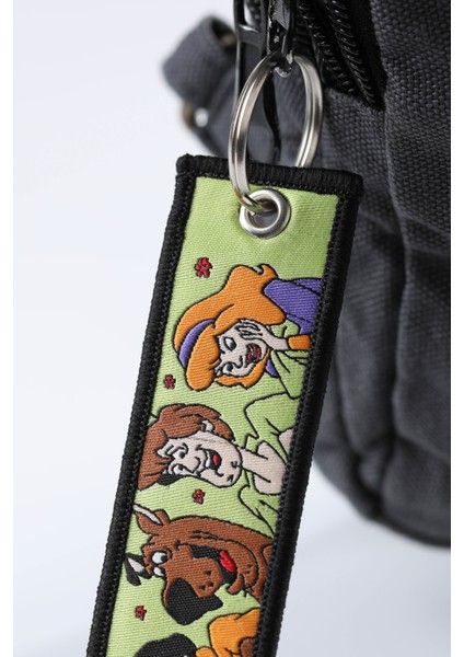 Scooby Doo Çift Taraflı Dokuma Kumaş Anahtarlık