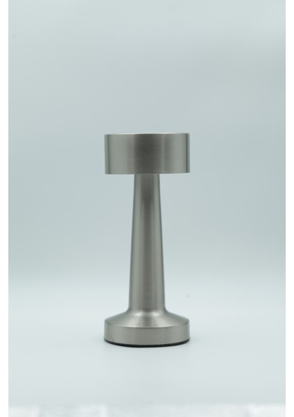 HL-007S Dekoratif Metal Gümüş Kablosuz Lambası Ledli 5V 3renk