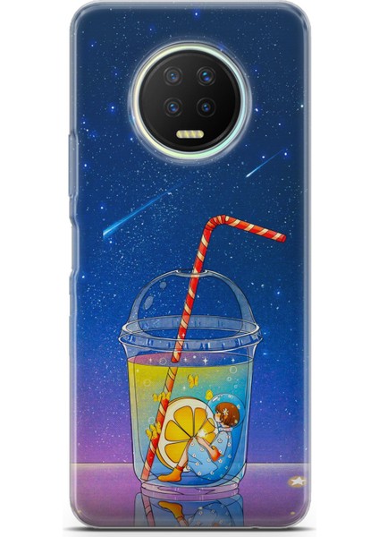 Infinix Note 7 Uyumlu Kılıf Hd Baskılı Kılıf - Cool Lime