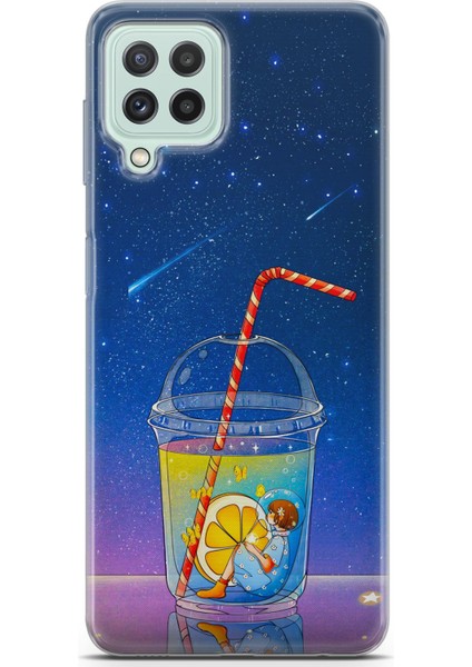 Samsung Galaxy M32 Uyumlu Kılıf Hd Baskılı Kılıf - Cool Lime