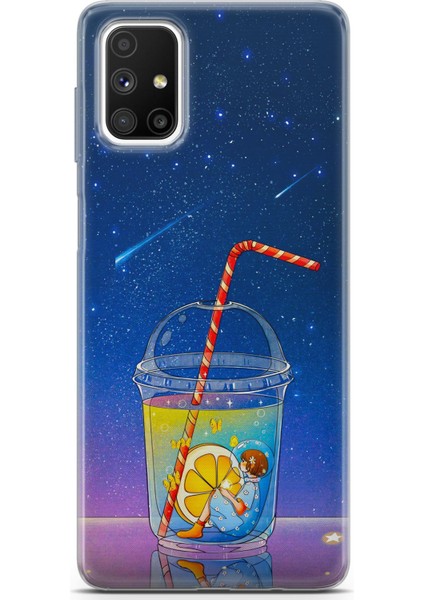 Samsung Galaxy M52 5g Uyumlu Kılıf Hd Baskılı Kılıf - Cool Lime