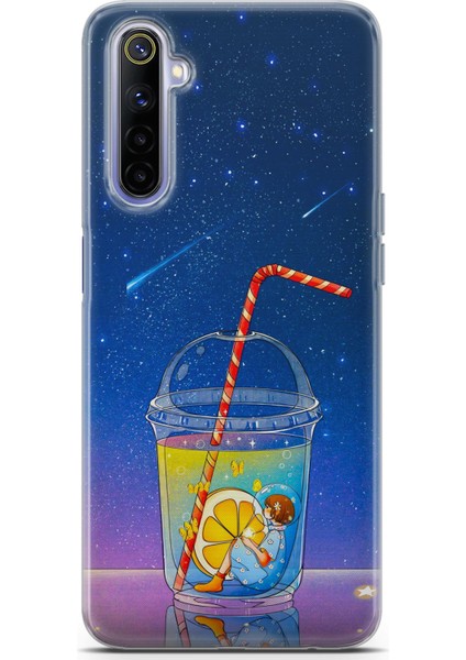 Realme 6 Uyumlu Kılıf Hd Baskılı Kılıf - Cool Lime