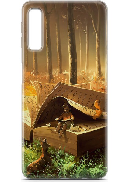 Samsung Galaxy A7 2018 Uyumlu Kılıf Hd Baskılı Kılıf - Kitap Kurdu fiyatları