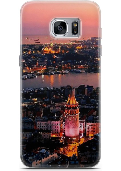 Samsung Galaxy S7 Edge Uyumlu Kılıf Hd Baskılı Kılıf - Galata