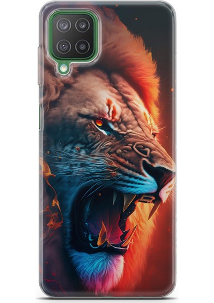 Samsung Galaxy M12 Uyumlu Kılıf Hd Baskılı Kılıf - Aslan Kral