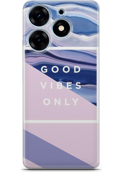 Tecno Spark 10 Pro Uyumlu Kılıf Hd Baskılı Kılıf - Good Vibes Only