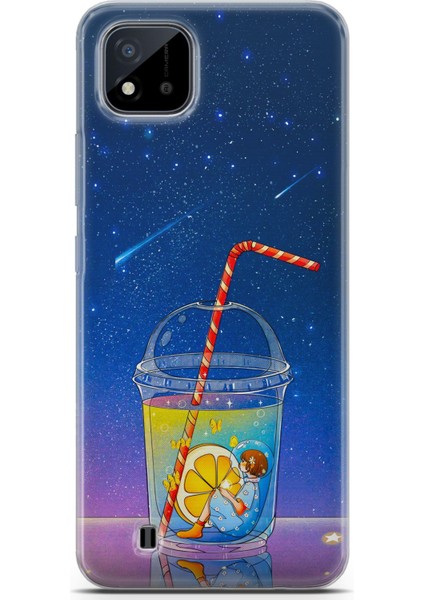 Realme C11 2021 Uyumlu Kılıf Hd Baskılı Kılıf - Cool Lime