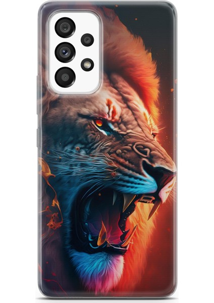 Samsung Galaxy A53 5g Uyumlu Kılıf Hd Baskılı Kılıf - Aslan Kral