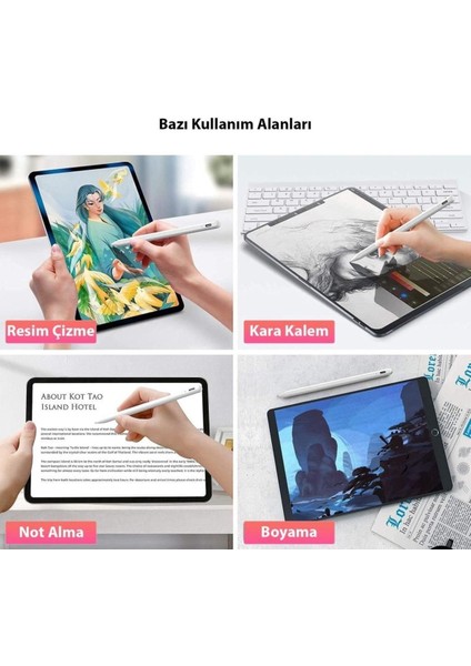 iPad Mini 5/6 Dokunmatik Kalem Avuç Içi ve Eğim Özelliği