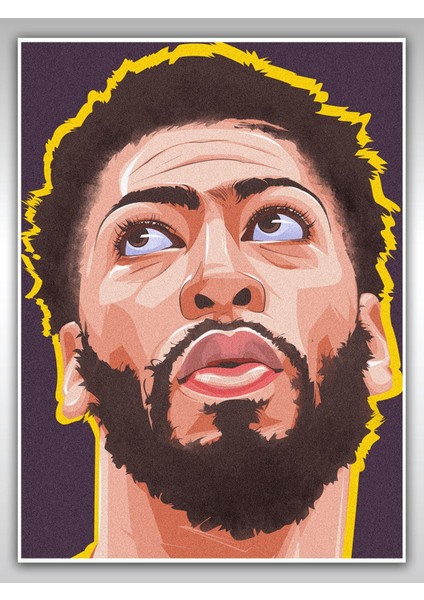 Anthony Davis Poster 45X60CM Nba Basketbol Afiş - Kalın Poster Kağıdı Dijital Baskı