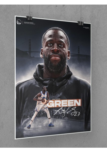 Draymond Green Poster 45X60CM Nba Basketbol Afiş - Kalın Poster Kağıdı Dijital Baskı