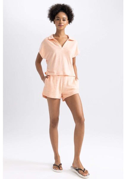 Fit Standart Fit Sporcu Havlu Kumaş Şort Z9413AZ23HS