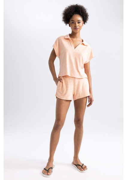 Fit Standart Fit Sporcu Havlu Kumaş Şort Z9413AZ23HS