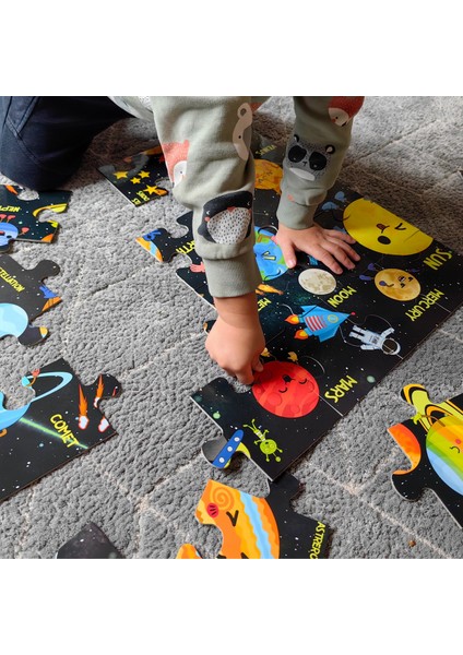 Jumbo Puzzle Set | Eğitici Yer Puzzle Seti | 3+ Yaş indirimleri