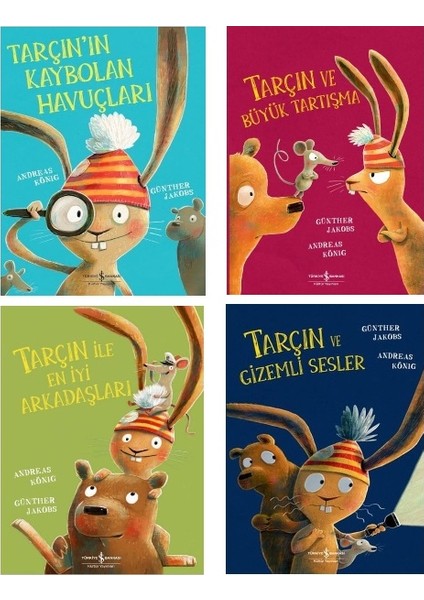 Tarçın ve Gizemli Sesler - Tarçın ve Büyük Tartışma - Tarçın ile En Iyi Arkadaşları - Tarçın’ın Kaybolan Havuçları / 4 Kitap Set