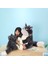 45CM Kara Kedi Sevimli Bebek Peluş Oyuncak (Yurt Dışından) 3