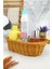 Rattan Banyo ve Makyaj Organizer Sepeti Oval Ekmeklik 24 cm Kahverengi - YK1447 1
